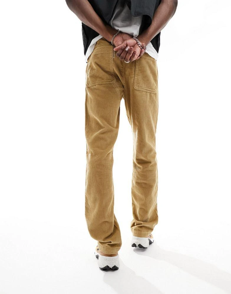 商品ASOS|ASOS DESIGN straight leg corduroy trouser  in stone,价格¥161,第3张图片详细描述