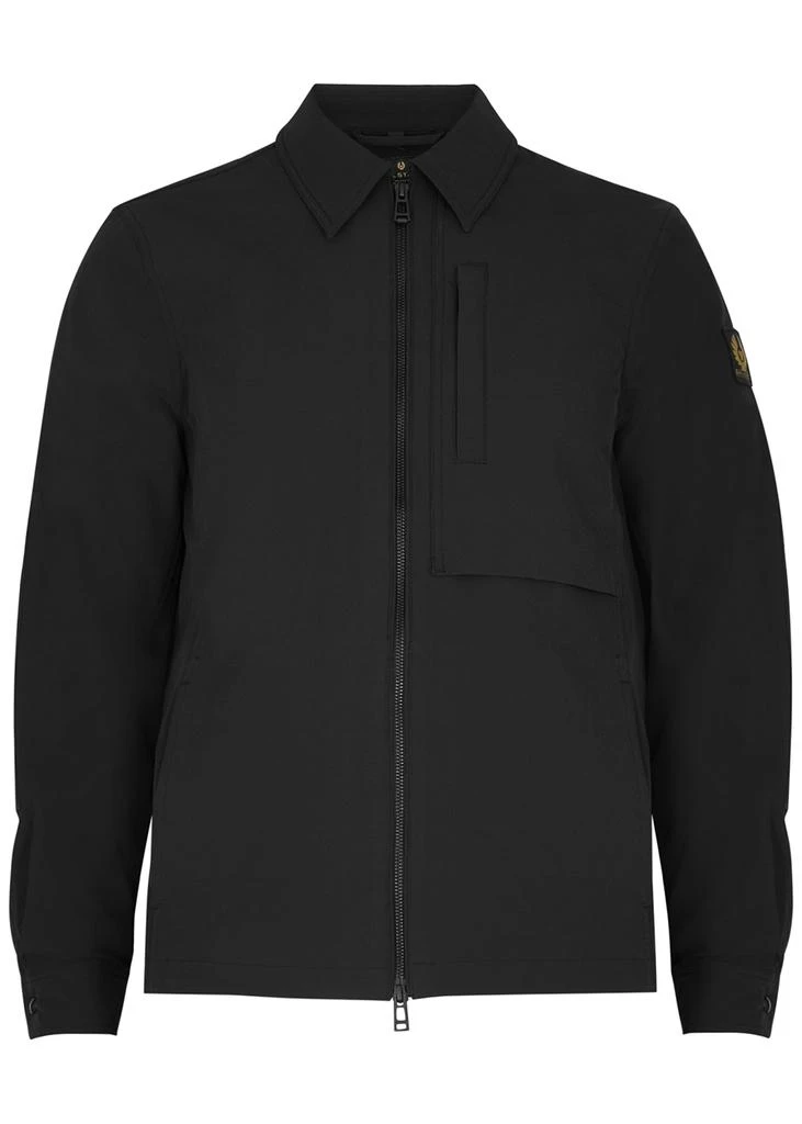 商品BELSTAFF|Grover black stretch-shell overshirt,价格¥2046,第1张图片