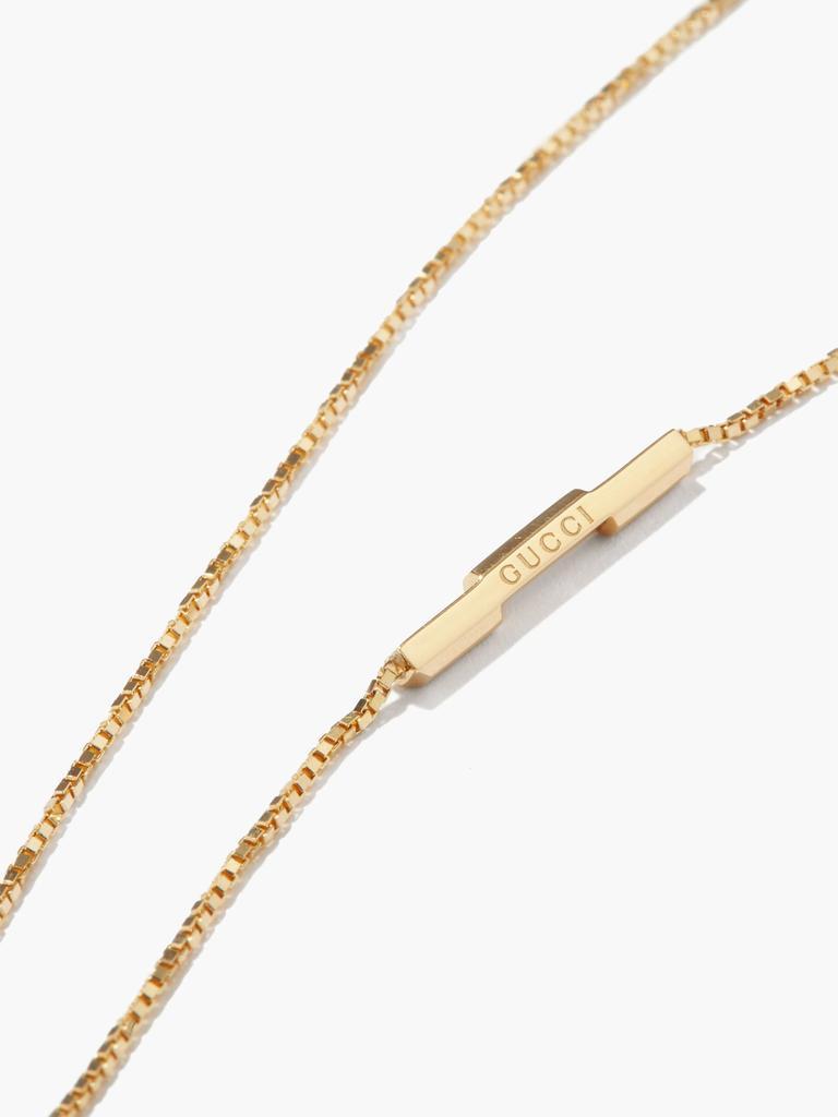 商品Gucci|Link to Love bar 18kt gold necklace,价格¥10832,第5张图片详细描述