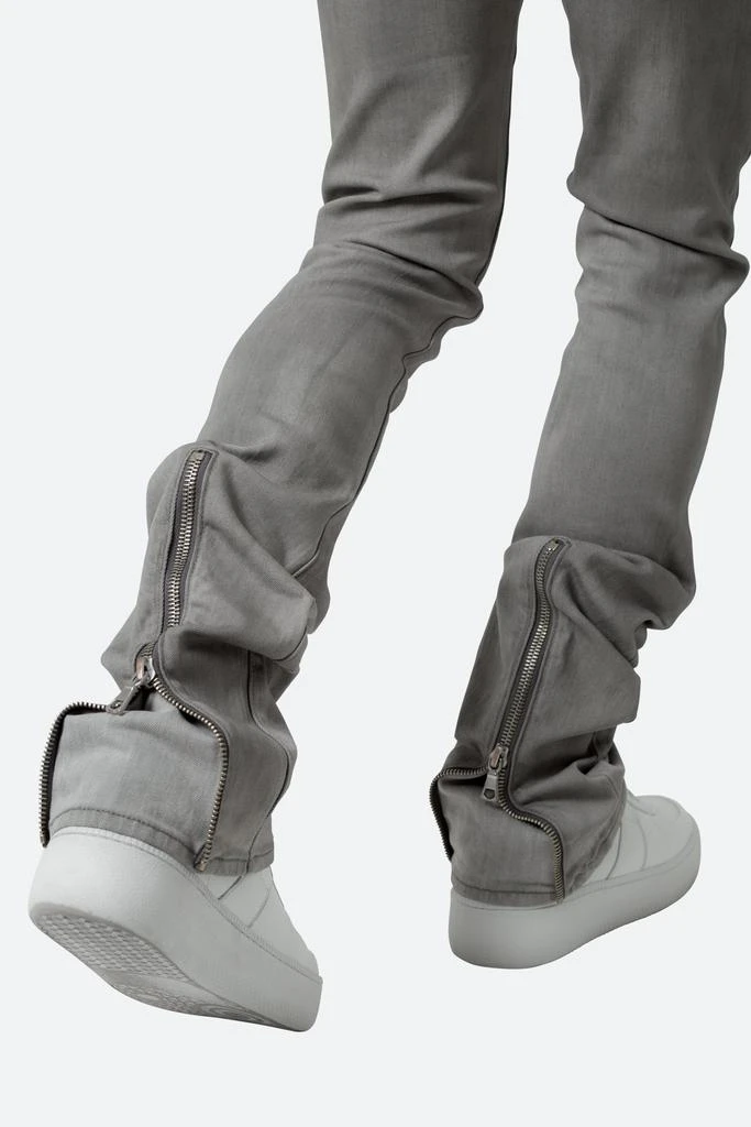商品MNML|X491 Convertible Skinny Denim - Grey,价格¥233,第2张图片详细描述