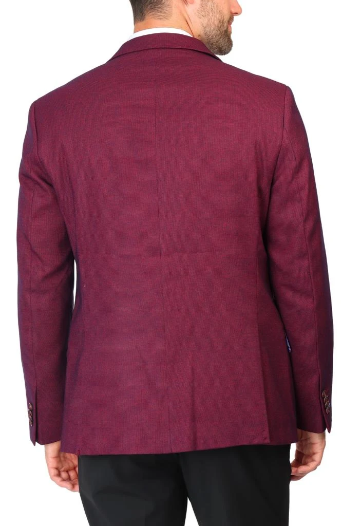 商品TailorByrd|Burgundy Tonal Dobby Sport Coat,价格¥1045,第5张图片详细描述