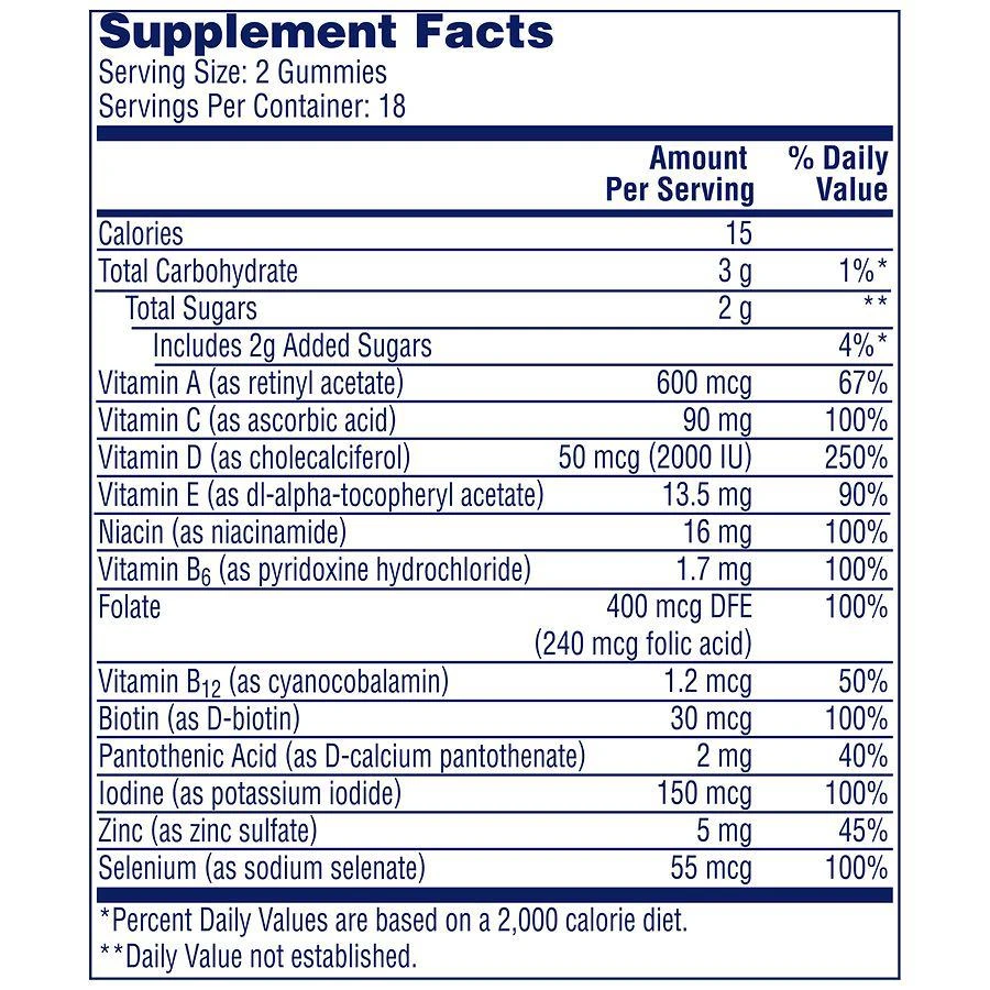 商品One A Day|MultiPlus Immunity Multivitamin Fruit,价格¥32,第4张图片详细描述