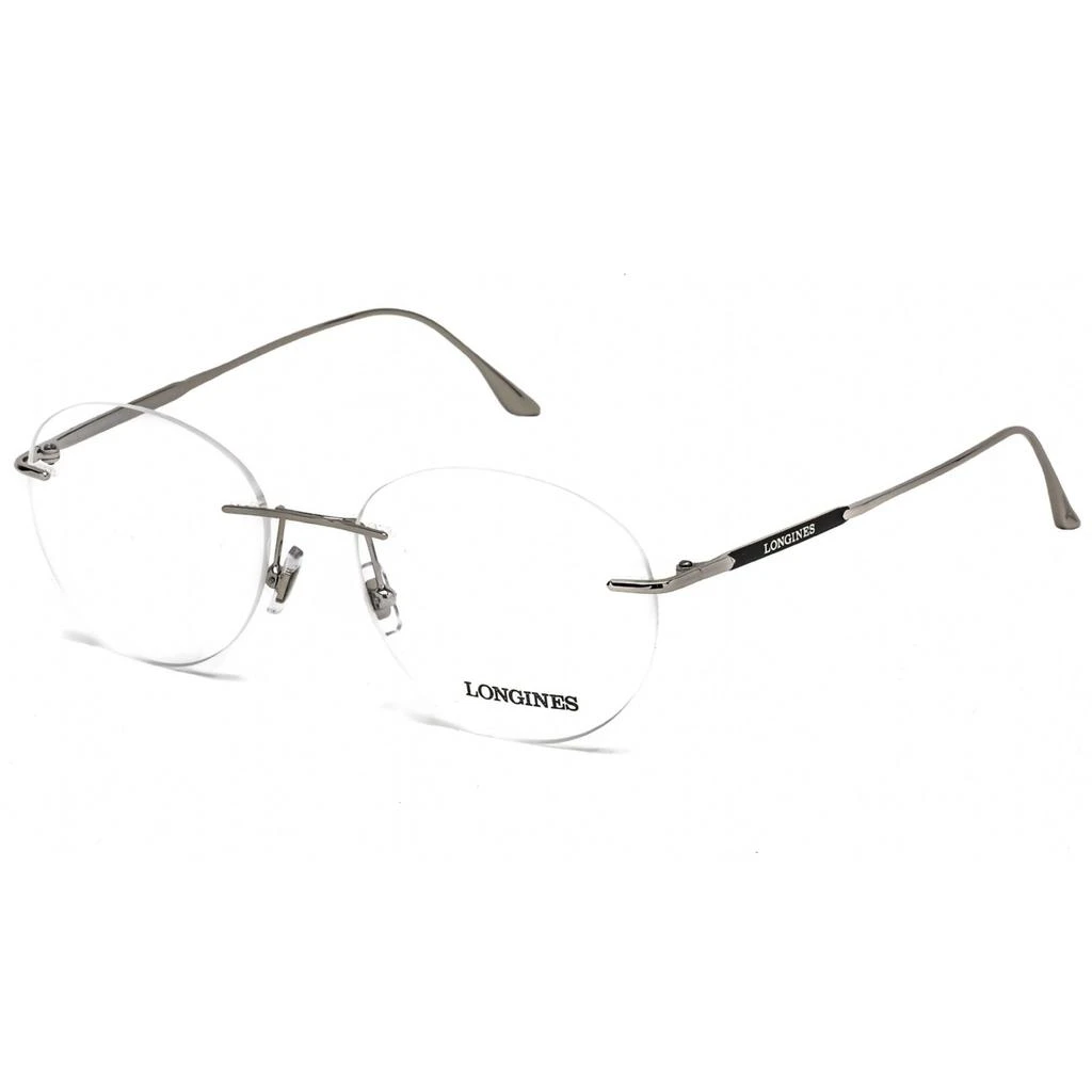 商品Longines|Longines Men's Eyeglasses - Clear Demo Lens Shiny Palladium Frame | LG5002-H 016,价格¥446,第1张图片