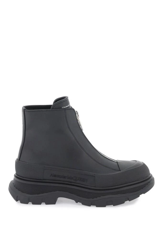 商品Alexander McQueen|Zip Tread Slick ankle boots,价格¥4421,第1张图片