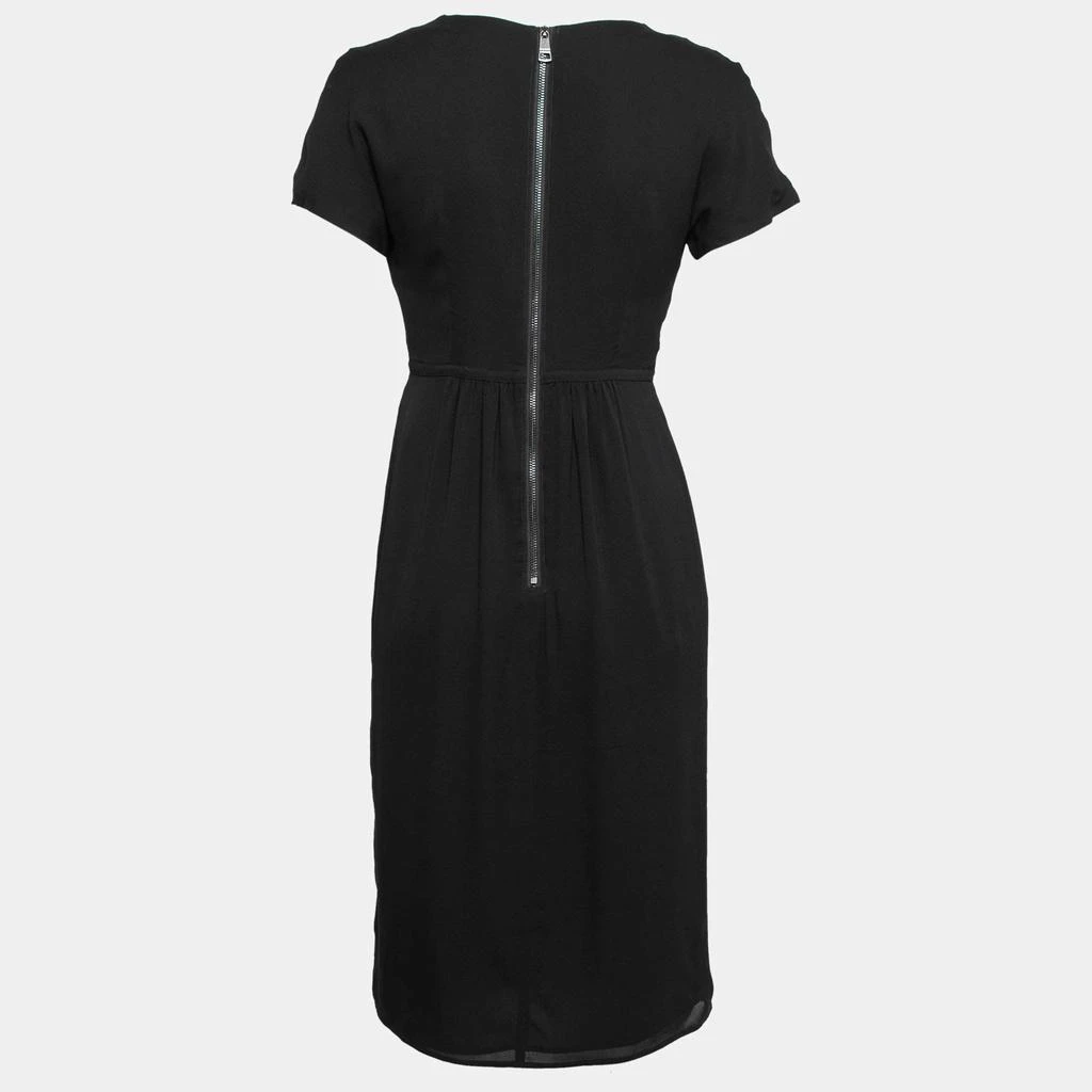 商品[二手商品] Burberry|Burberry London Black Silk Gathered Waist Short Sleeve Dress S,价格¥1129,第2张图片详细描述