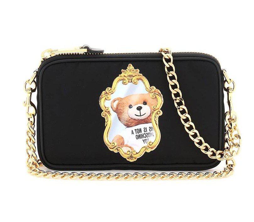 Moschino Teddy Mirror Chain-Linked Crossbody Bag商品第1张图片规格展示