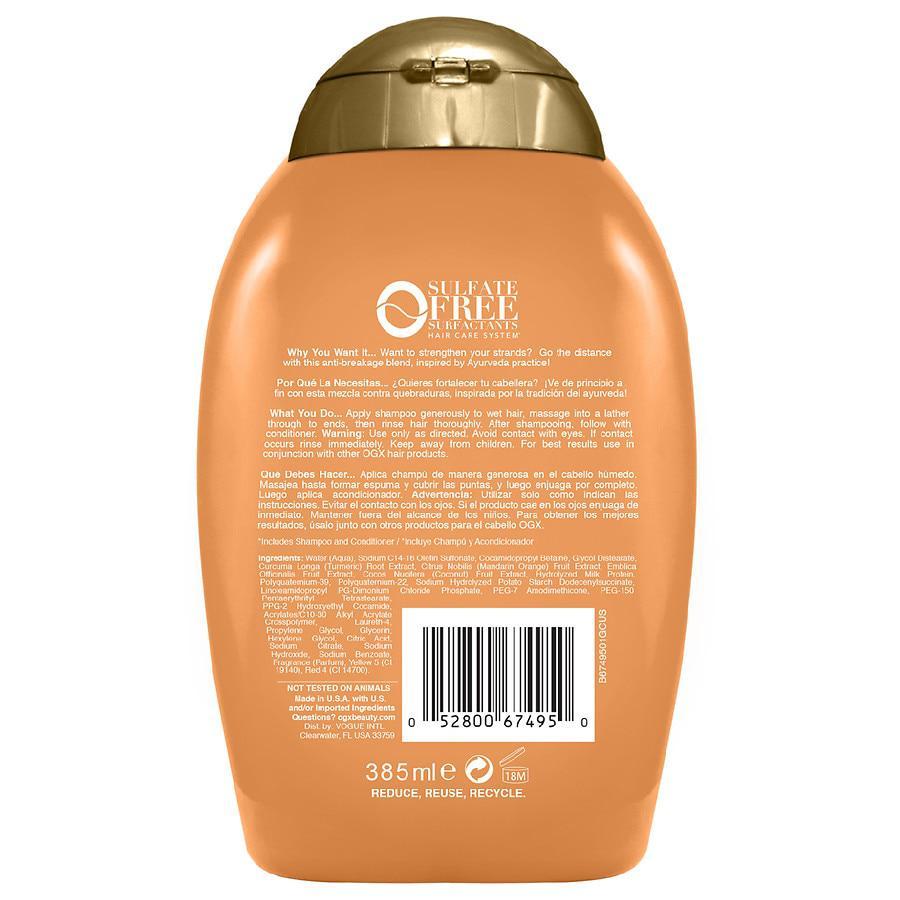 商品OGX|Golden Milk and Turmeric Shampoo,价格¥60,第4张图片详细描述