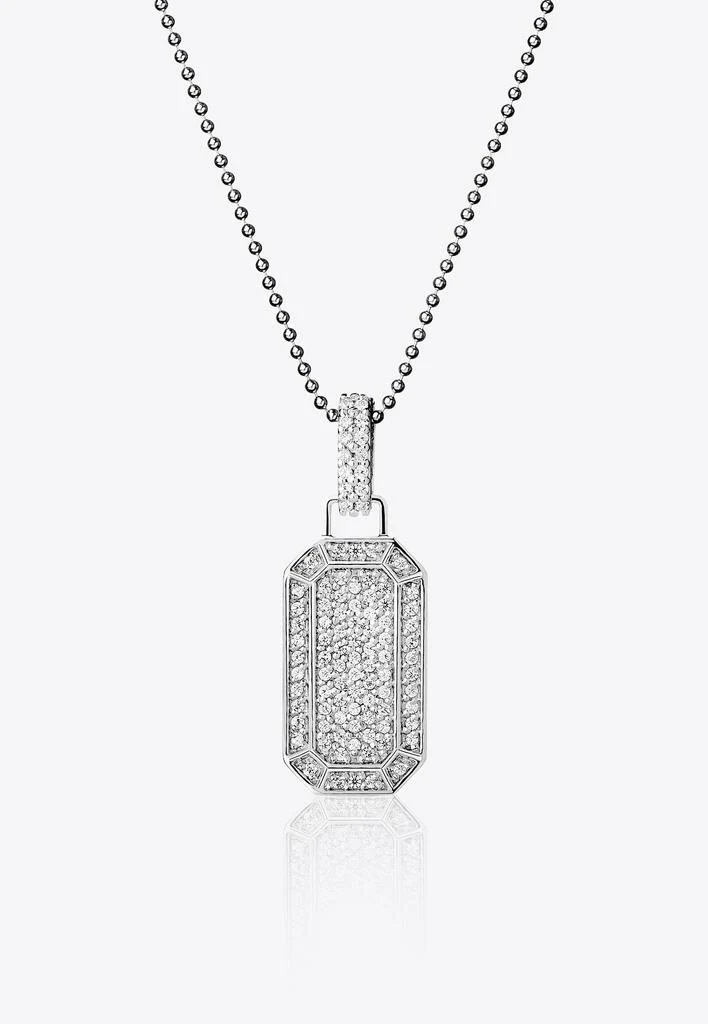 商品EÉRA|Special Order - Small Tokyo Diamond Pave Necklace in 18K White Gold,价格¥50361,第2张图片详细描述