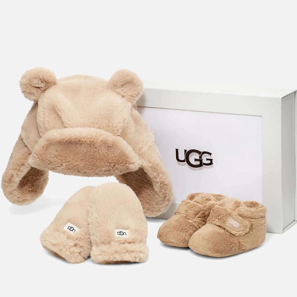 UGG BABIES’ BIXBEE FLEECE BOOTS, HAT AND MITTENS GIFT SET 商品