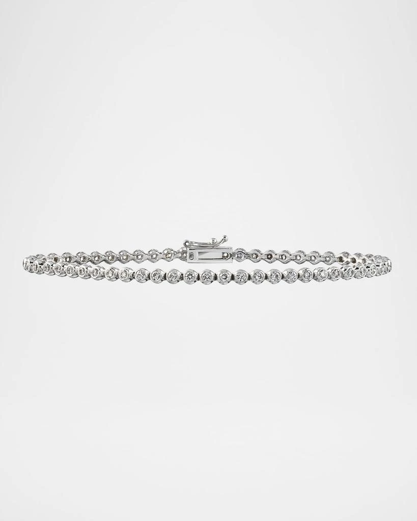 商品Cassidy Diamonds|18K White Gold Traditional Diamond Tennis Bracelet, 1.25tcw,价格¥40442,第1张图片