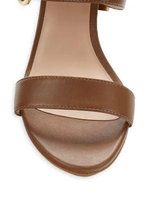 商品Stuart Weitzman|​Leather Block Heel Sandals,价格¥1406,第5张图片详细描述