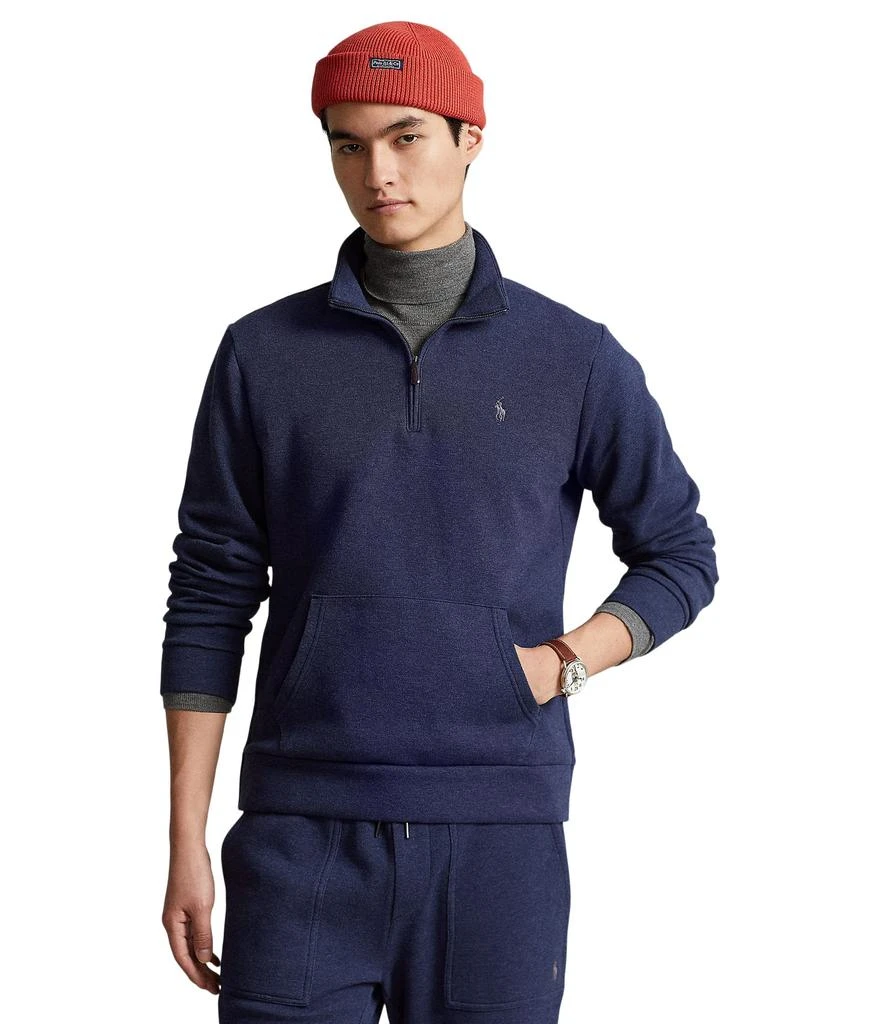 商品Ralph Lauren|Double Knit Mesh 1/4 Zip Sweatshirt,价格¥963,第1张图片