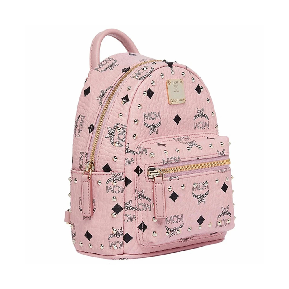 MCM 女士柳钉logo印花双肩包 MMK8AVE04PZ 商品