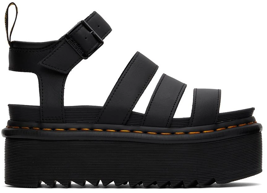 商品Dr. Martens|Black Blaire Quad Platform Sandals,价格¥325,第1张图片