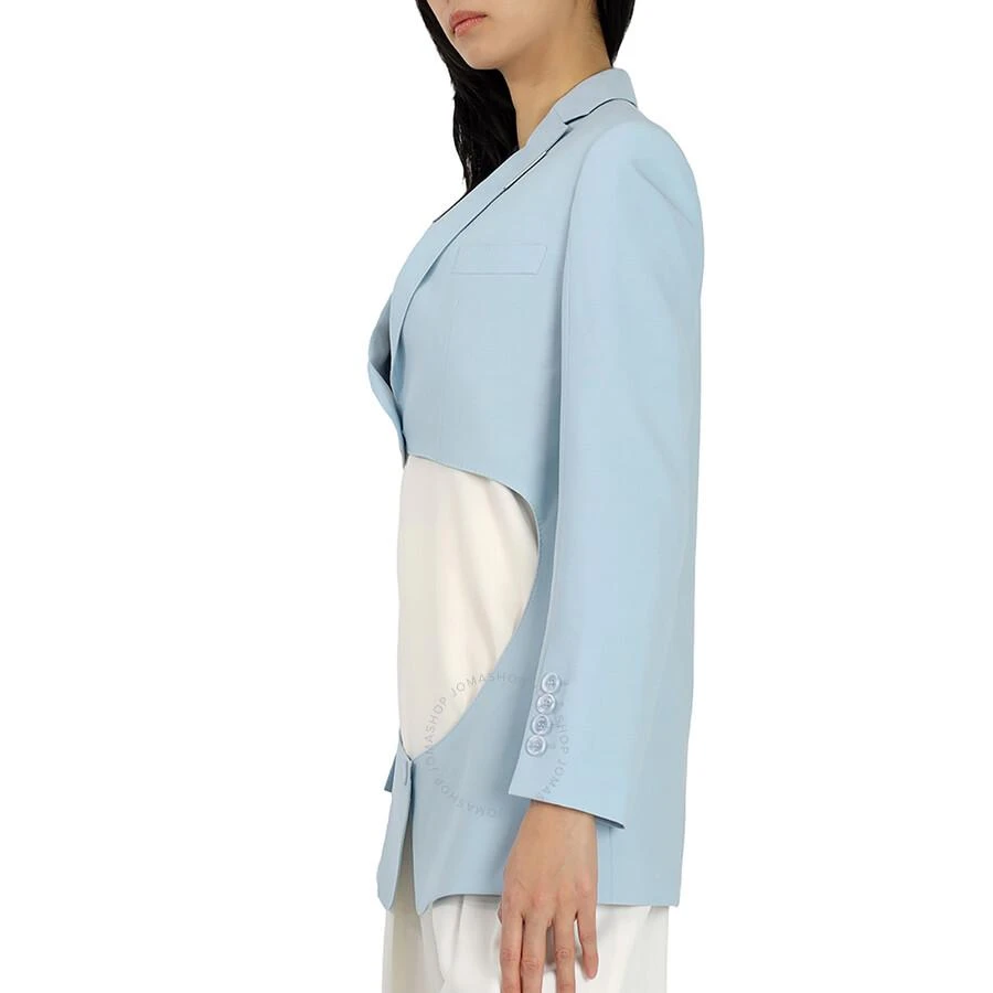 商品Burberry|Ladies Pale Blue Wool Step-through Blazer,价格¥2896,第3张图片详细描述