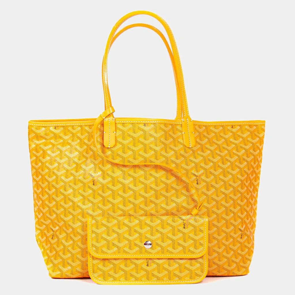 商品Goyard|Goyard Yellow Goyardine Coated Canvas and Leather Saint Louis PM Tote,价格¥21669,第1张图片