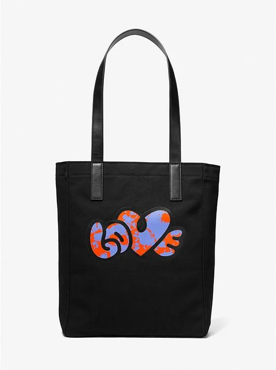商品Michael Kors|Watch Hunger Stop LOVE Large Cotton Canvas Tote Bag,价格¥671,第1张图片