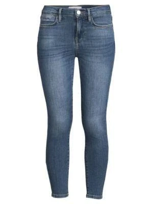 商品FRAME|High-Rise Cropped Skinny Jeans,价格¥485,第3张图片详细描述