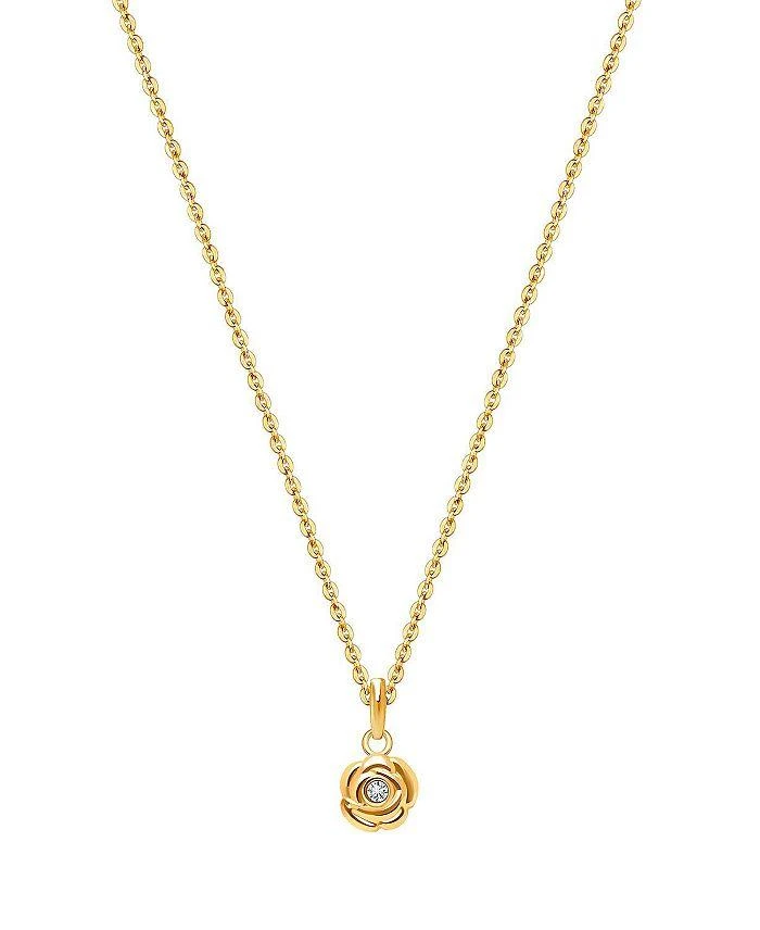 商品Tiny Blessings|Girls' 14K Gold Blushing Rose 13-14" Necklace - Little Kid, Big Kid,价格¥2269,第1张图片