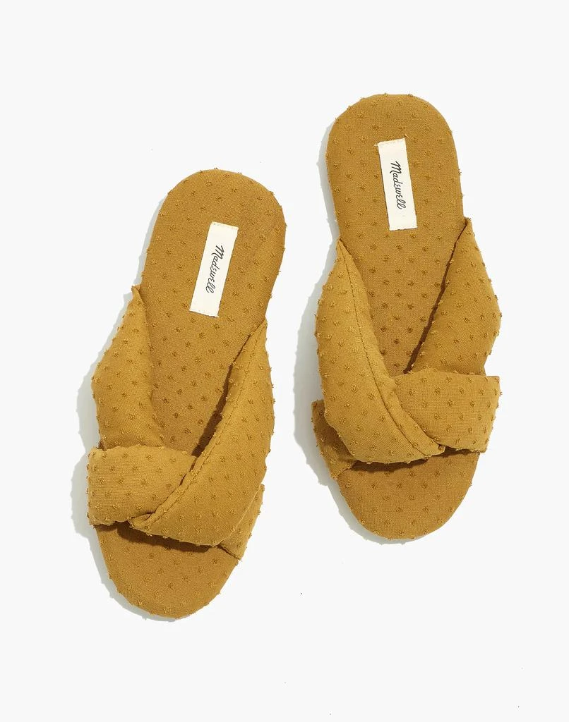 商品Madewell|Crisscross Scuff Slippers in Clipdot,价格¥238,第1张图片