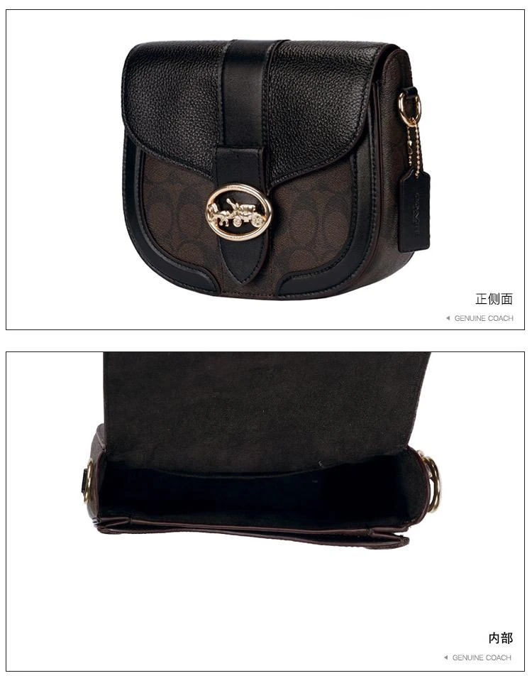 商品Coach|COACH 奥莱款女士皮质单肩斜挎包,价格¥2600,第6张图片详细描述