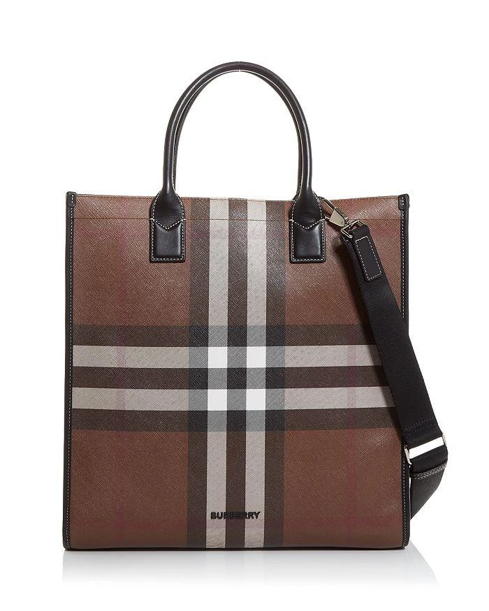 商品Burberry|Denny Vintage Check Canvas Tote,价格¥13085,第1张图片