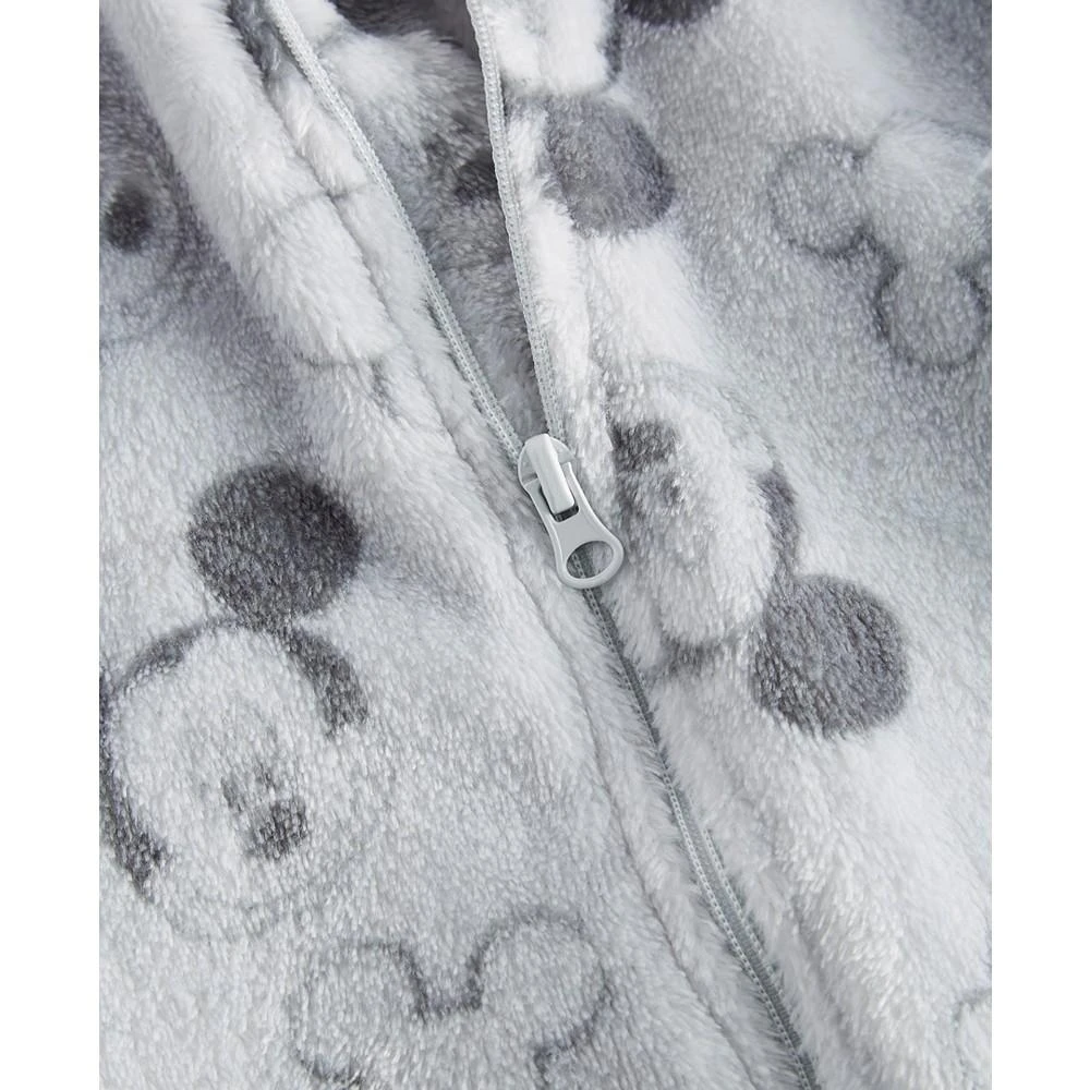 商品Disney|Baby Mickey Mouse-Print Sherpa Zip Footed Coverall,价格¥140,第3张图片详细描述