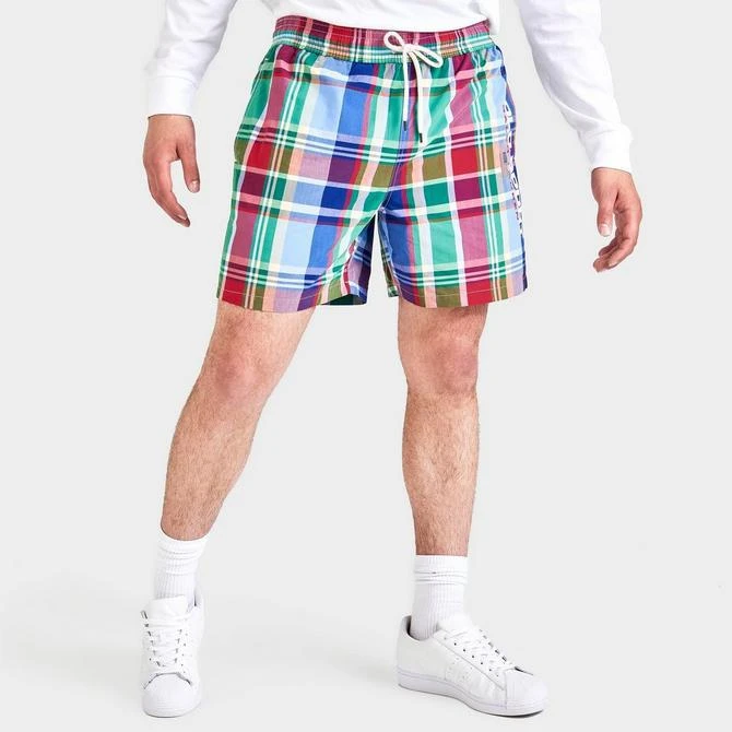 商品Ralph Lauren|Men's Polo Sport Traveler Printed Swim Shorts,价格¥483,第3张图片详细描述