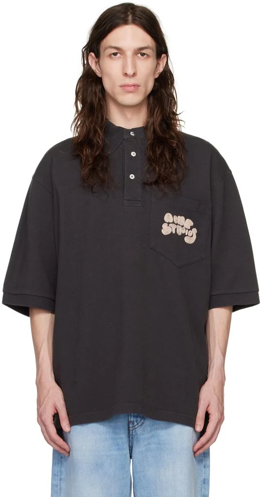 商品Acne Studios|Gray Bubble Polo,价格¥2092,第1张图片