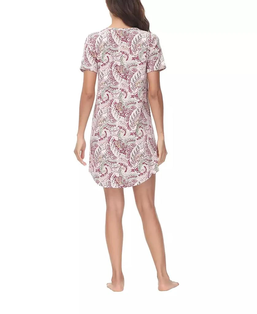 商品INK+IVY|Women's Printed Short Sleeve Sleep Dress Nightgown,价格¥236,第2张图片详细描述