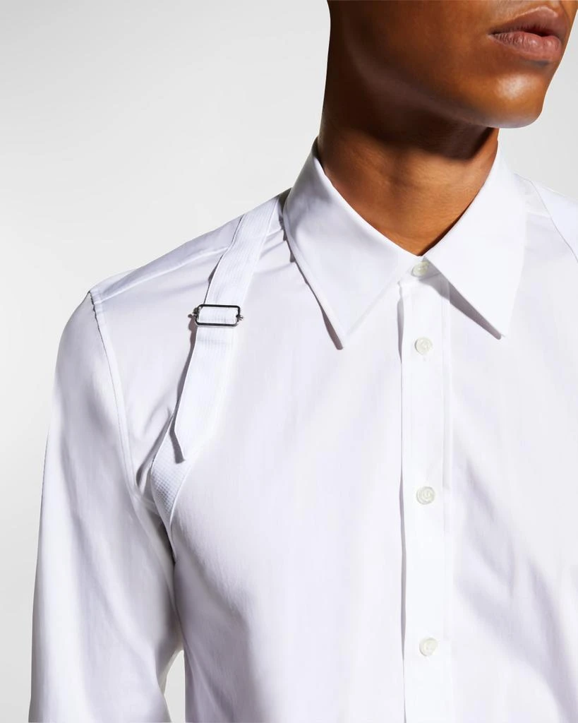 商品Alexander McQueen|Men's Harness Sport Shirt w/ Strap,价格¥6418,第5张图片详细描述