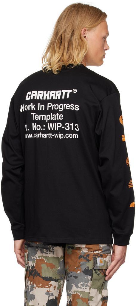 商品Carhartt WIP|Black Printed T-Shirt,价格¥490,第5张图片详细描述