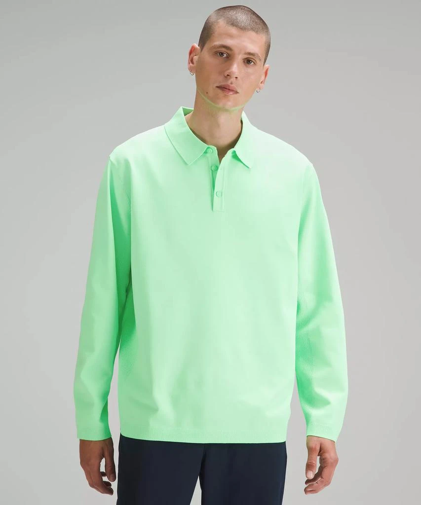 商品Lululemon|Lightweight Knit Long-Sleeve Polo Shirt,价格¥481,第1张图片