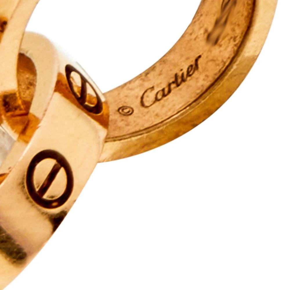 商品[二手商品] Cartier|Cartier Love Interlocking Loop 18k Rose Gold Necklaces,价格¥9930,第4张图片详细描述