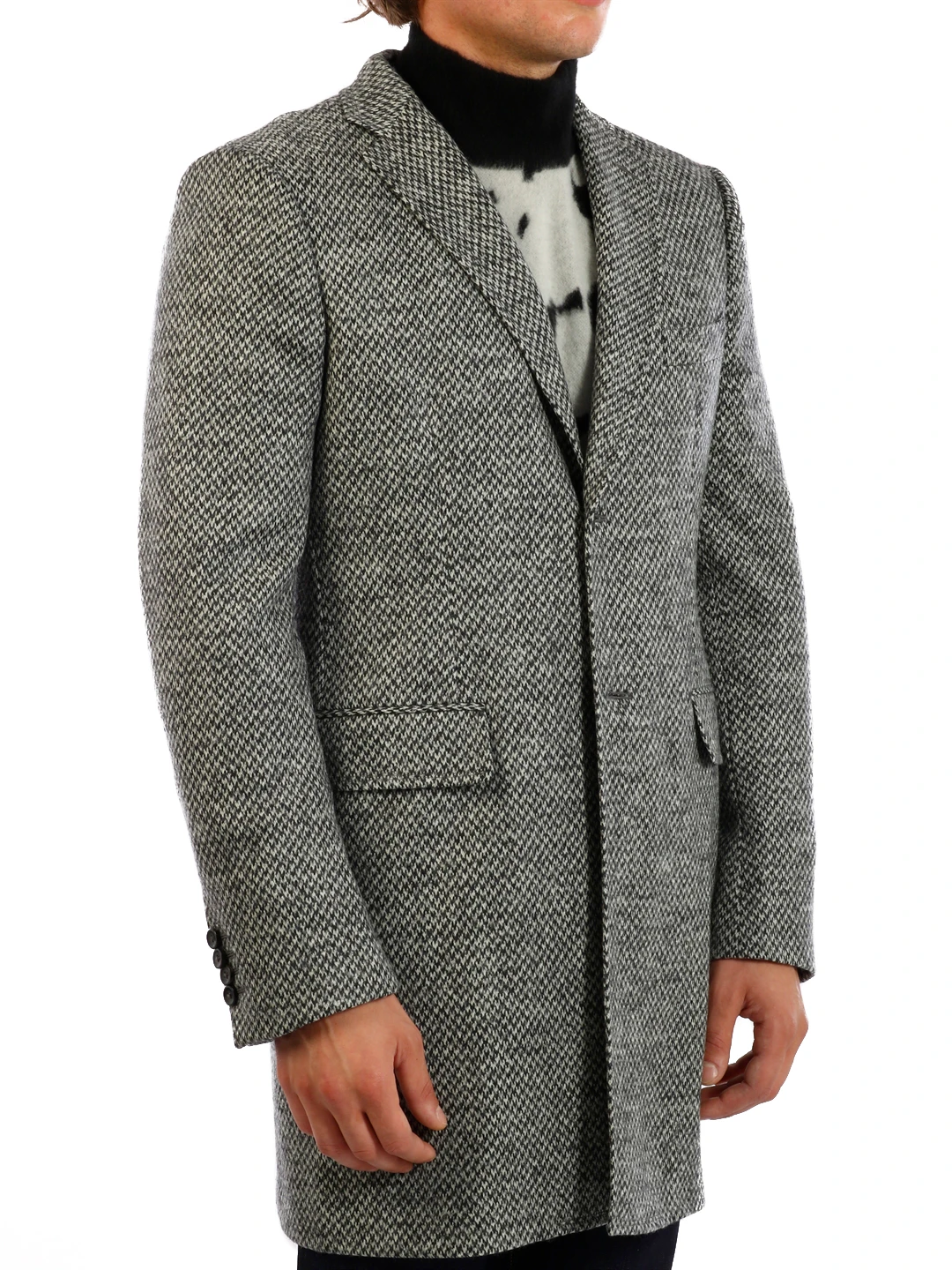 商品【商品预售7天】 TONELLO|TONELLO 男士大衣 01C0401900 灰色,价格¥2335,第3张图片详细描述