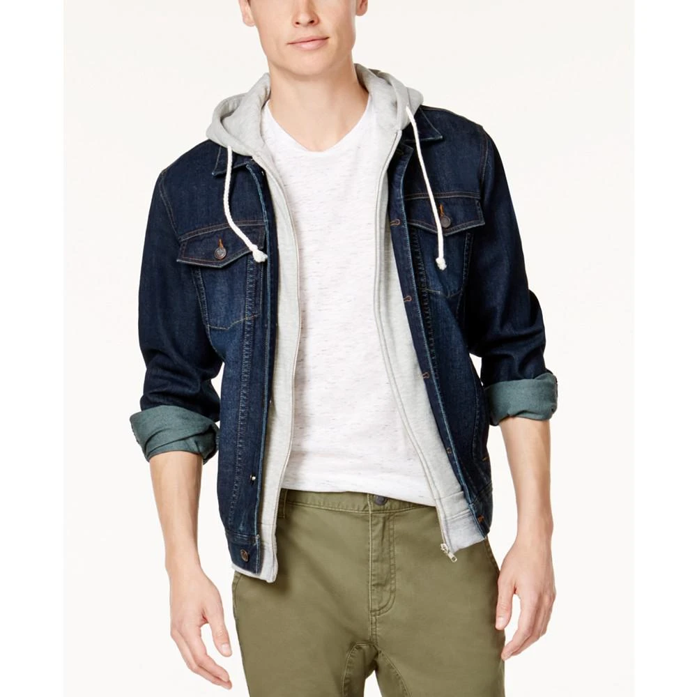 商品American Rag|Men's Hooded Denim Jacket, Created for Macy's,价格¥316,第1张图片