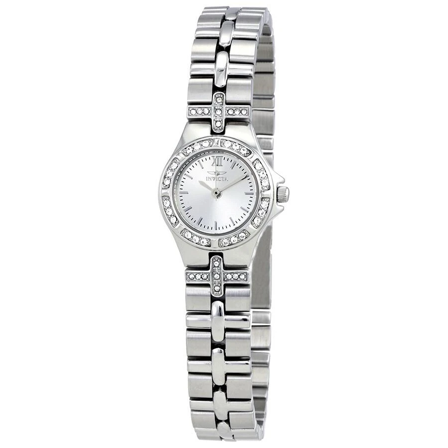 商品Invicta|Wildflower Silver Dial Stainless Steel Ladies Watch 0132,价格¥439,第1张图片