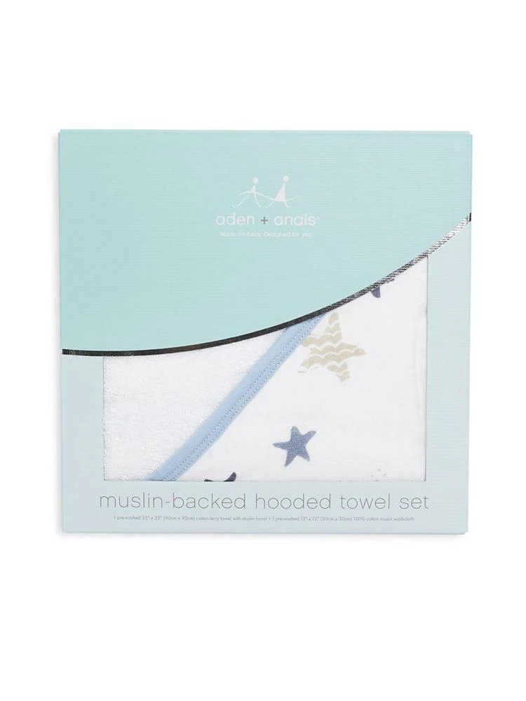 商品aden + anais|Baby's Cotton Muslin Hooded Towel Set,价格¥260,第2张图片详细描述