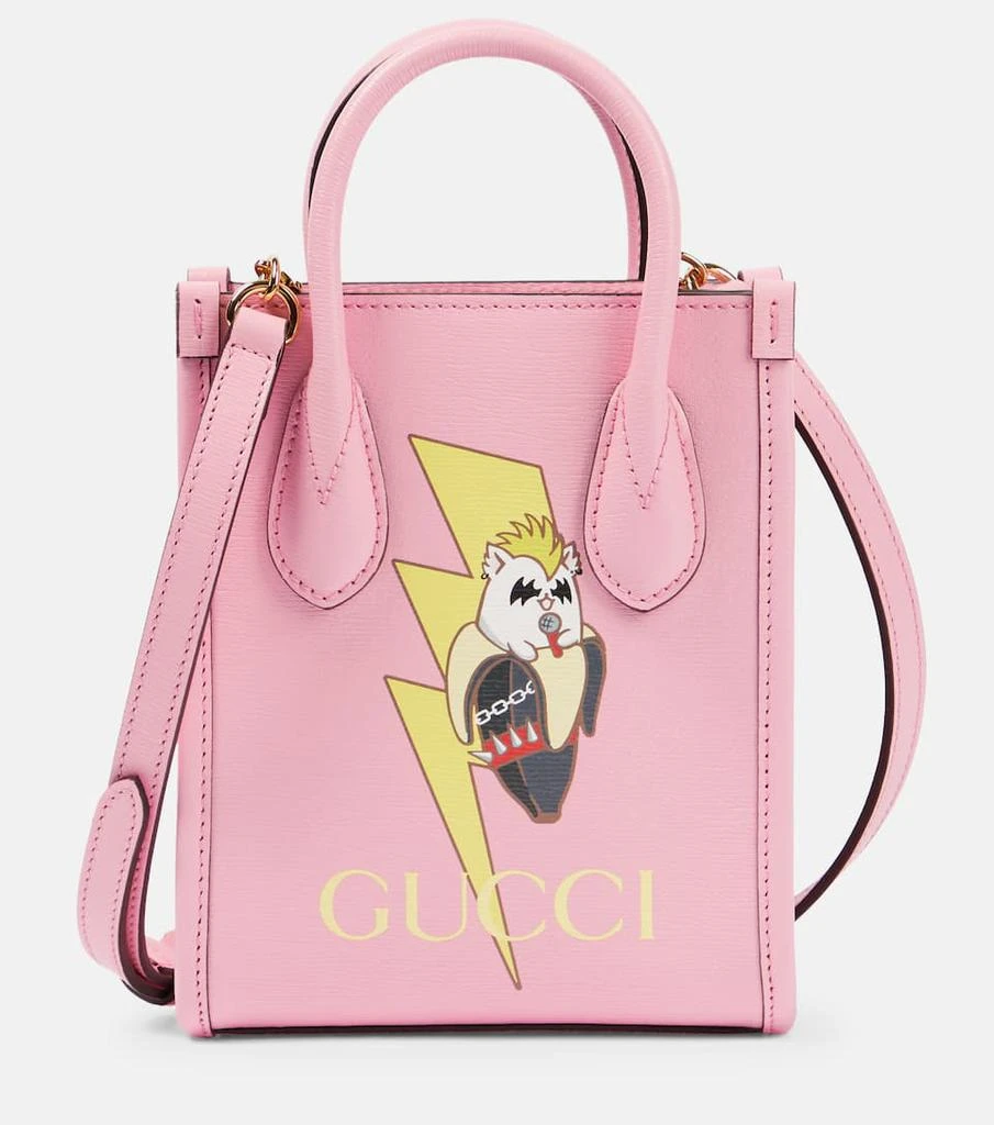 商品Gucci|Mini printed leather tote,价格¥12274,第1张图片