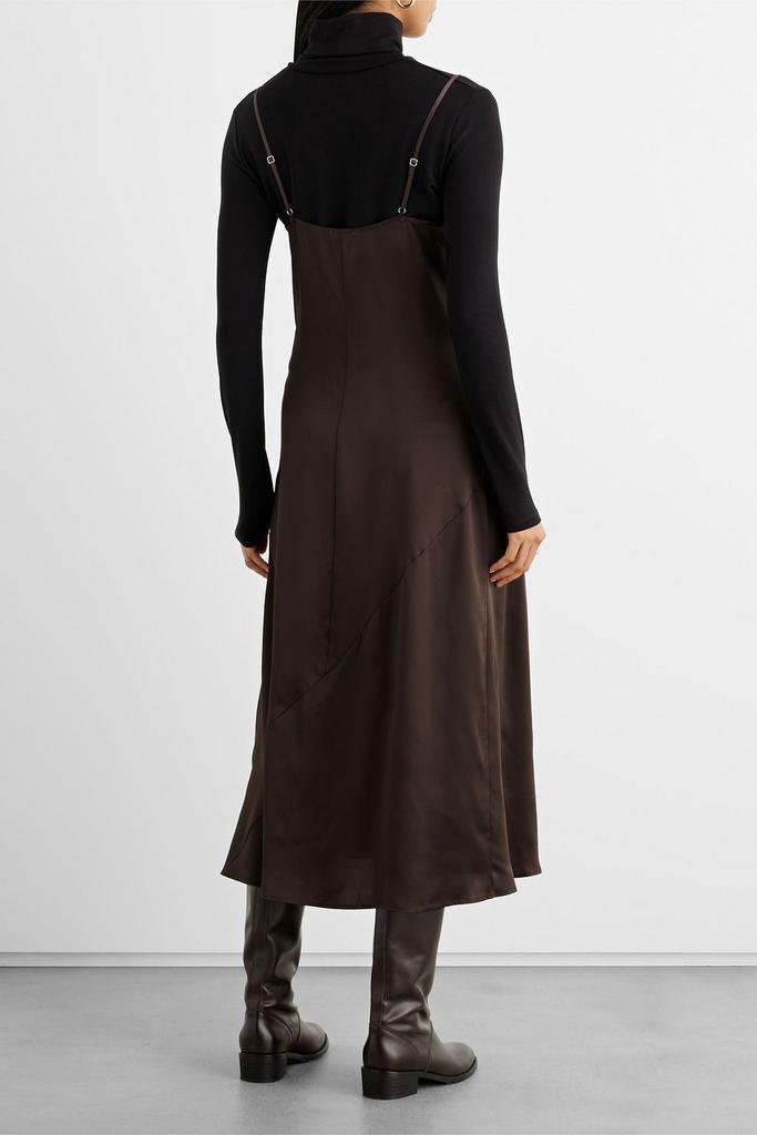 商品IRIS & INK|Ella organic silk-satin midi slip dress,价格¥936,第5张图片详细描述