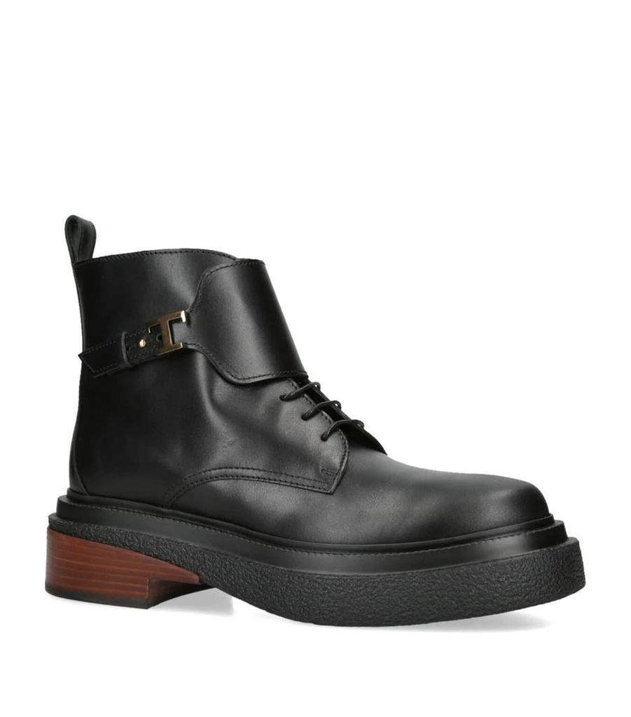 商品Tod's|Leather Show Lace-Up Boots,价格¥10257,第3张图片详细描述