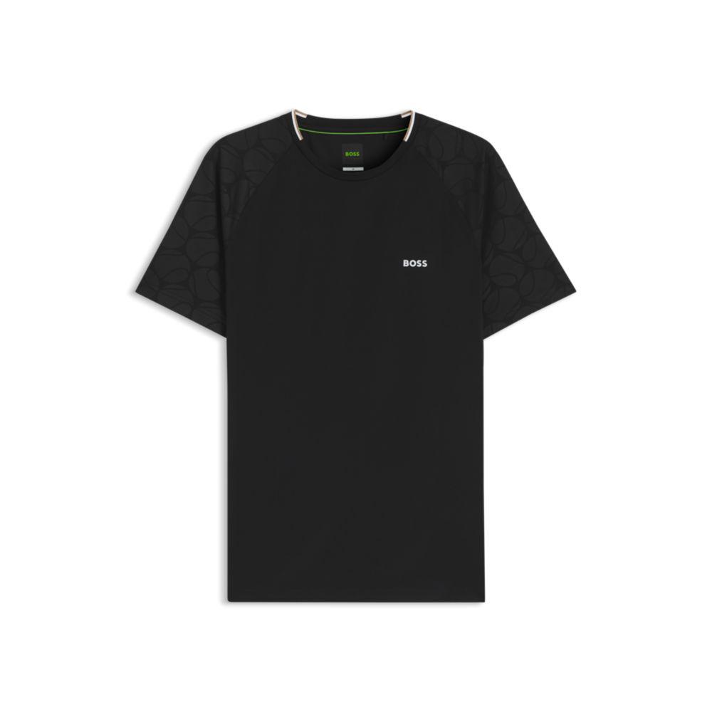 T-shirt ativa com tecnologia de absorção de humidade e estampa de bola de ténis. image 2