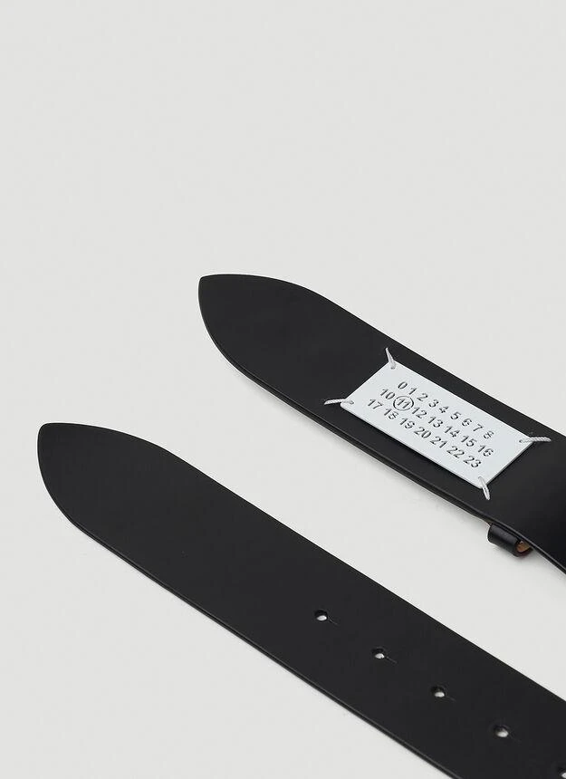 商品MAISON MARGIELA|Numerical Logo Patch Belt in Black,价格¥3491,第2张图片详细描述