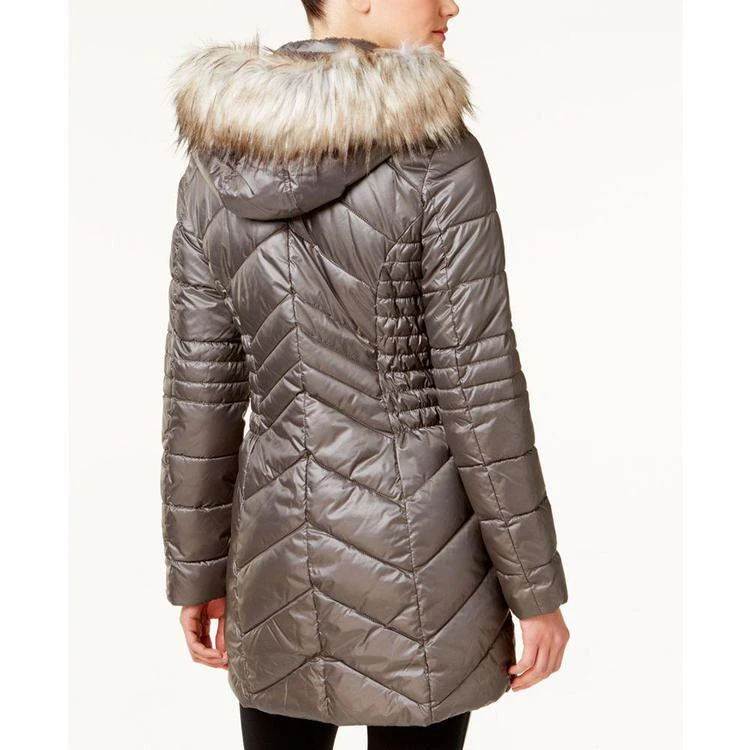 商品Laundry by Shelli Segal|Faux-Fur-Trim Fleece-Lined Puffer Coat,价格¥1047,第2张图片详细描述