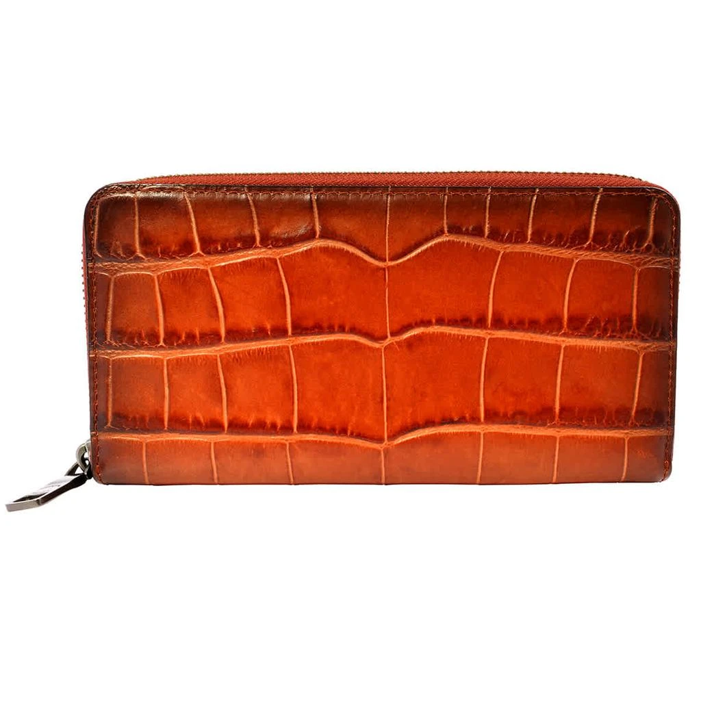 商品Coach|Coach Accordion Crocodile-embossed Leather Wallet,价格¥1495,第1张图片