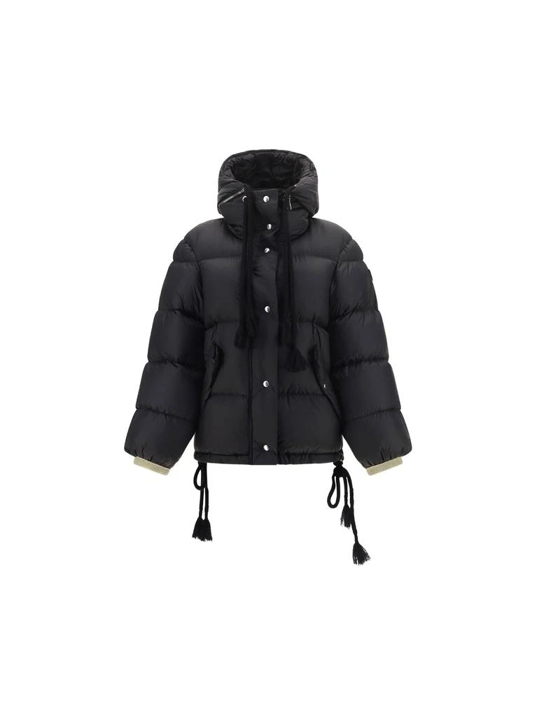 商品Moncler|Moncler women's black other materials outerwear jacket,价格¥9377,第1张图片