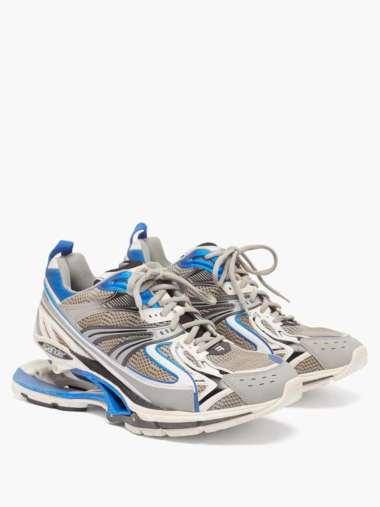 X-Pander suspended-heel mesh trainers 商品