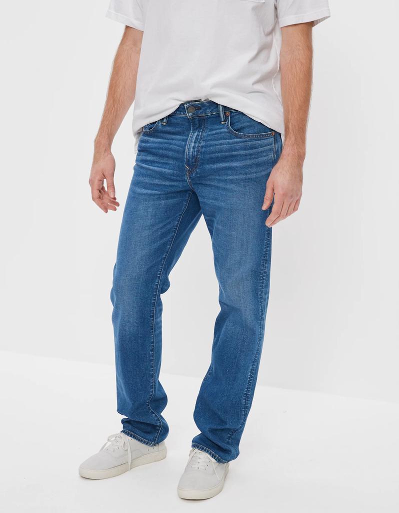 商品AE|AE AirFlex+ Relaxed Straight Jean,价格¥213,第1张图片