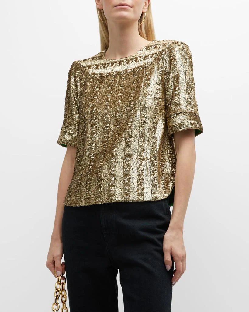 商品Zadig&Voltaire|Toysse Sequin Blouse,价格¥1258,第1张图片