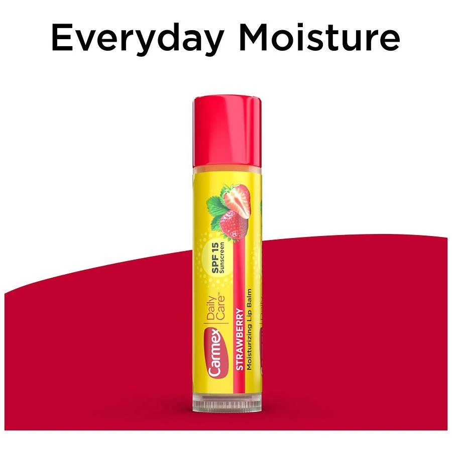 商品Carmex|Daily Care Moisturizing Lip Balm With Sunscreen Strawberry,价格¥13.41,第2张图片详细描述